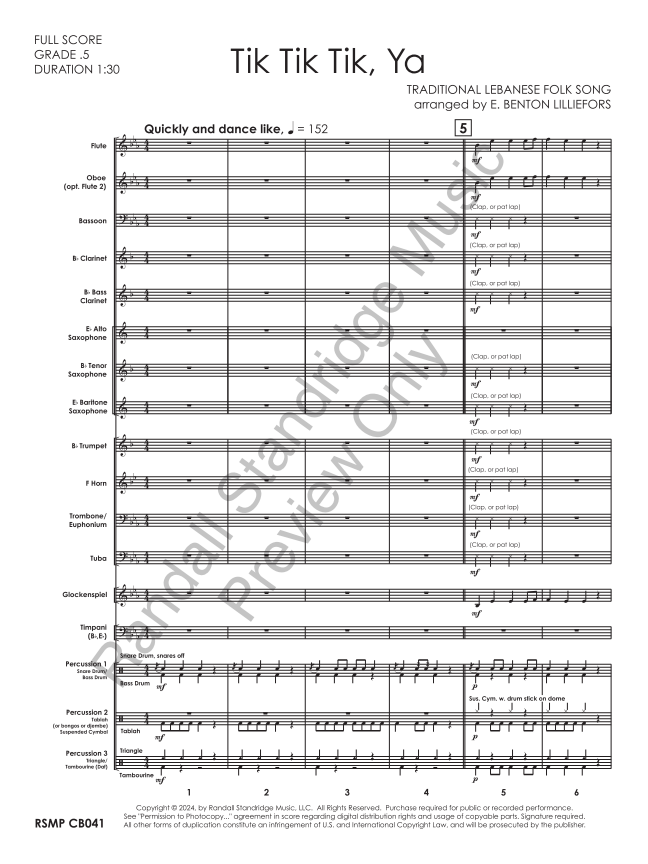 Randall Standridge Music Grade 0.5 - Tik Tik Tik Ya