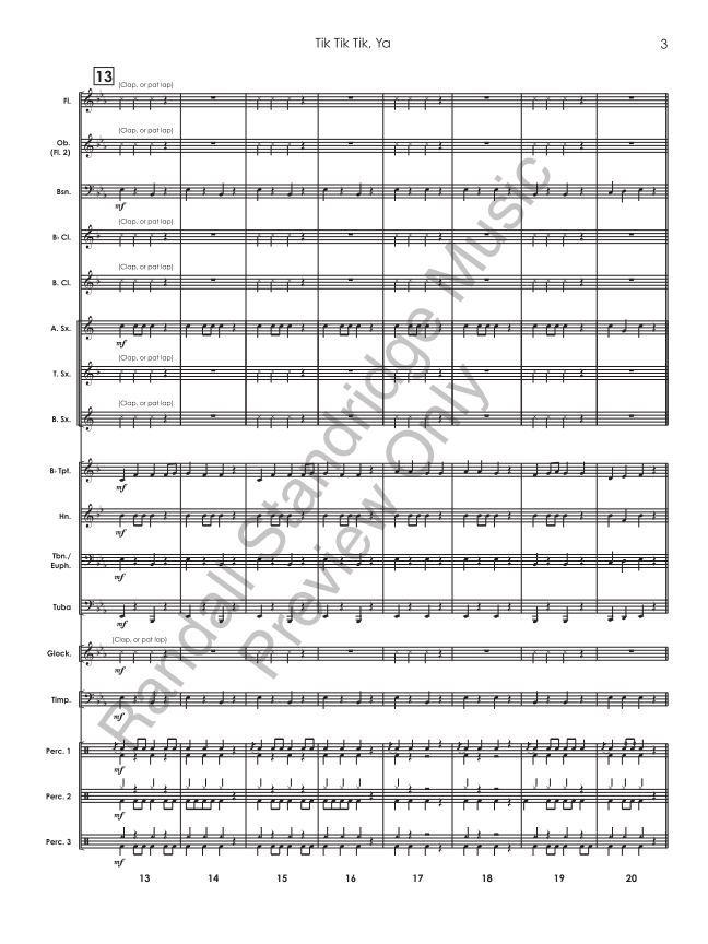 Randall Standridge Music Grade 0.5 - Tik Tik Tik Ya