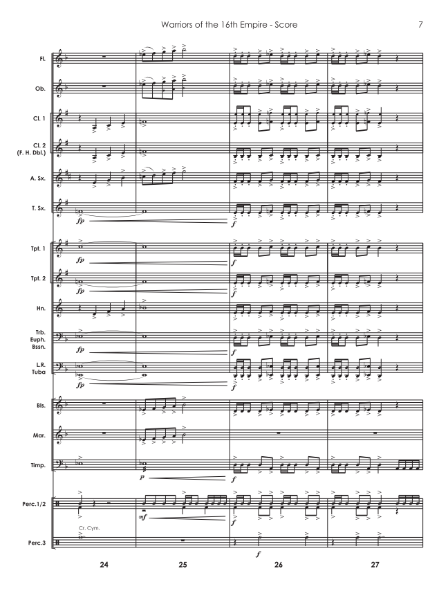 Randall Standridge Music Grade 1.5 - Warriors of the 16th Empire