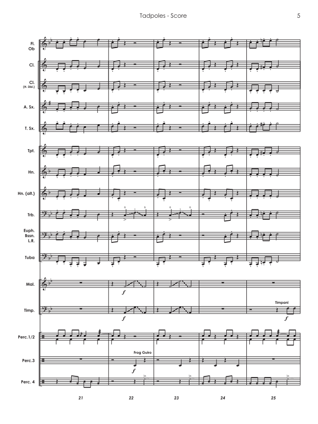 Randall Standridge Music Grade 1 - Tadpoles