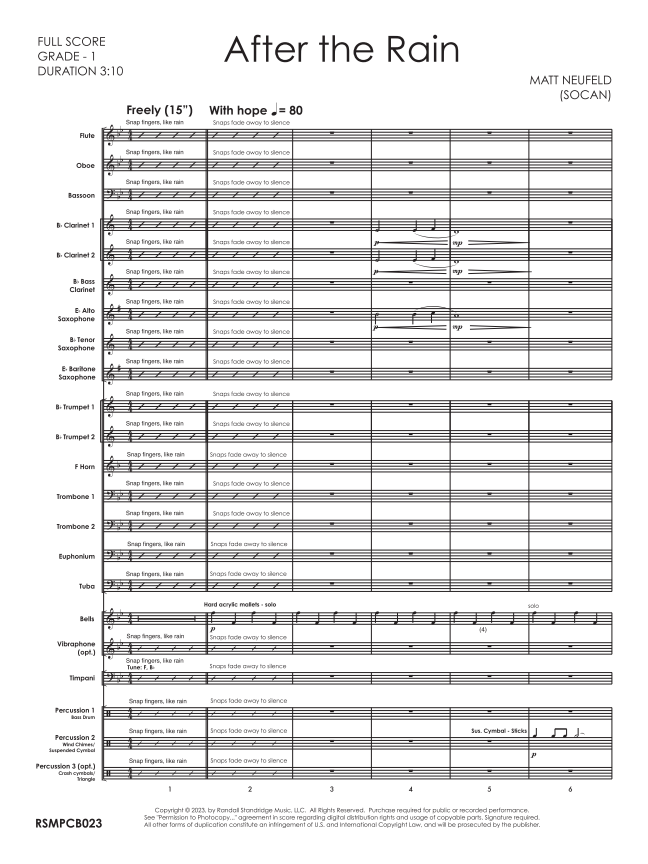 Randall Standridge Music Grade 1 - After The Rain