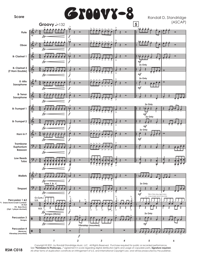 Randall Standridge Music Grade 1 - Groovy 8
