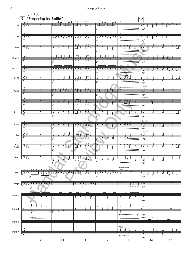 Randall Standridge Music Grade 1 - Joan of Arc