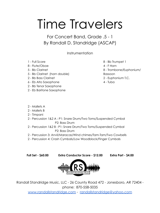 Randall Standridge Music Grade 1 - Time Travelers