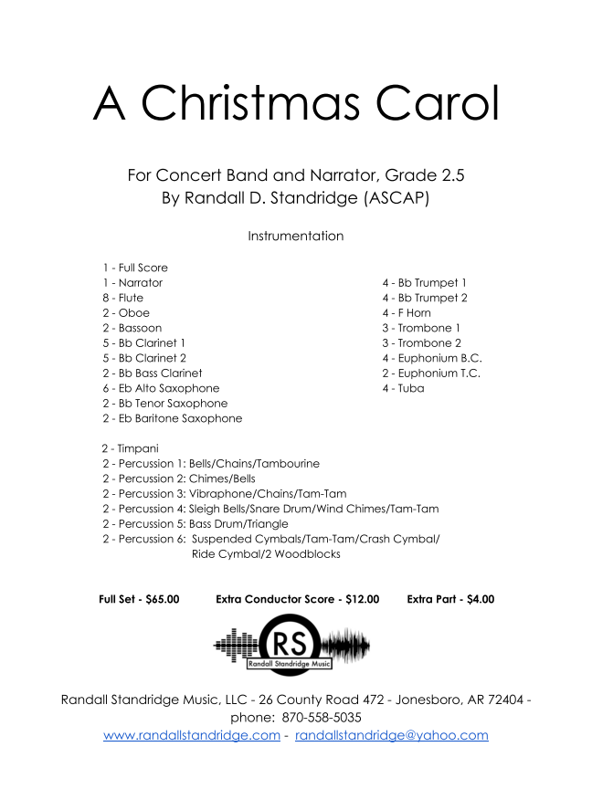 Randall Standridge Music Grade 2.5 - A Christmas Carol