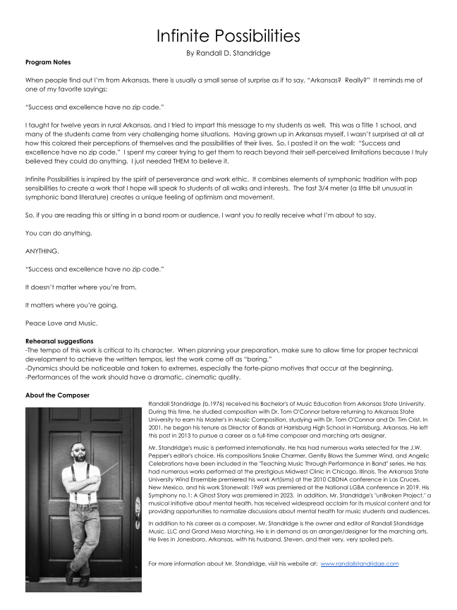 Randall Standridge Music Grade 2 - Infinite Possibilities