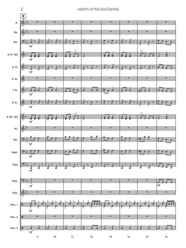 Randall Standridge Music Grade 2 - March Of The Sad Santas