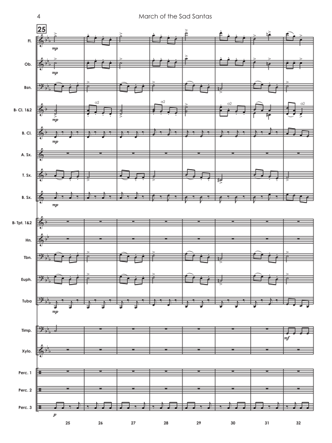 Randall Standridge Music Grade 2 - March Of The Sad Santas