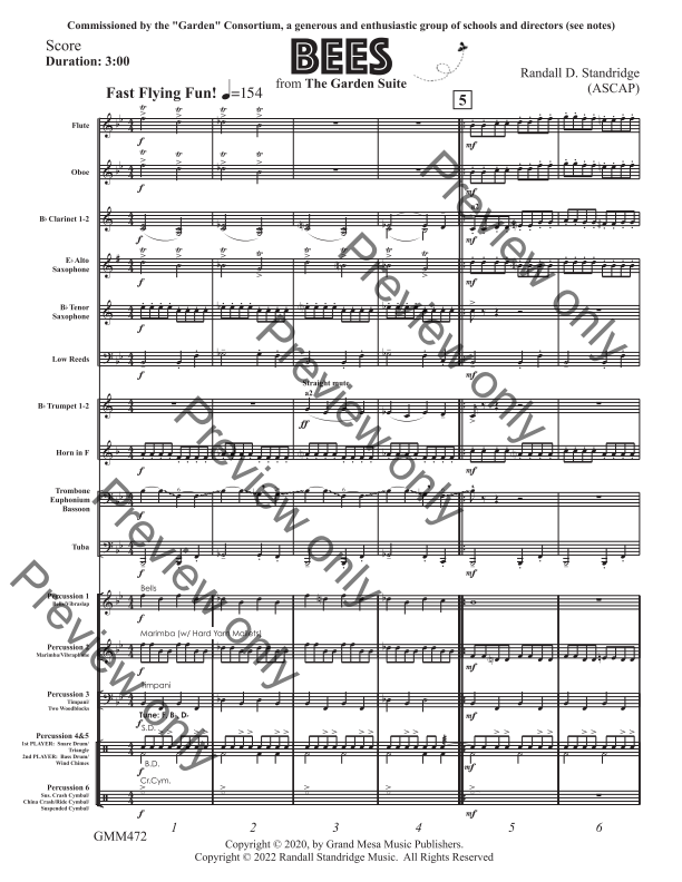 Randall Standridge Music Grade 2 - Bees