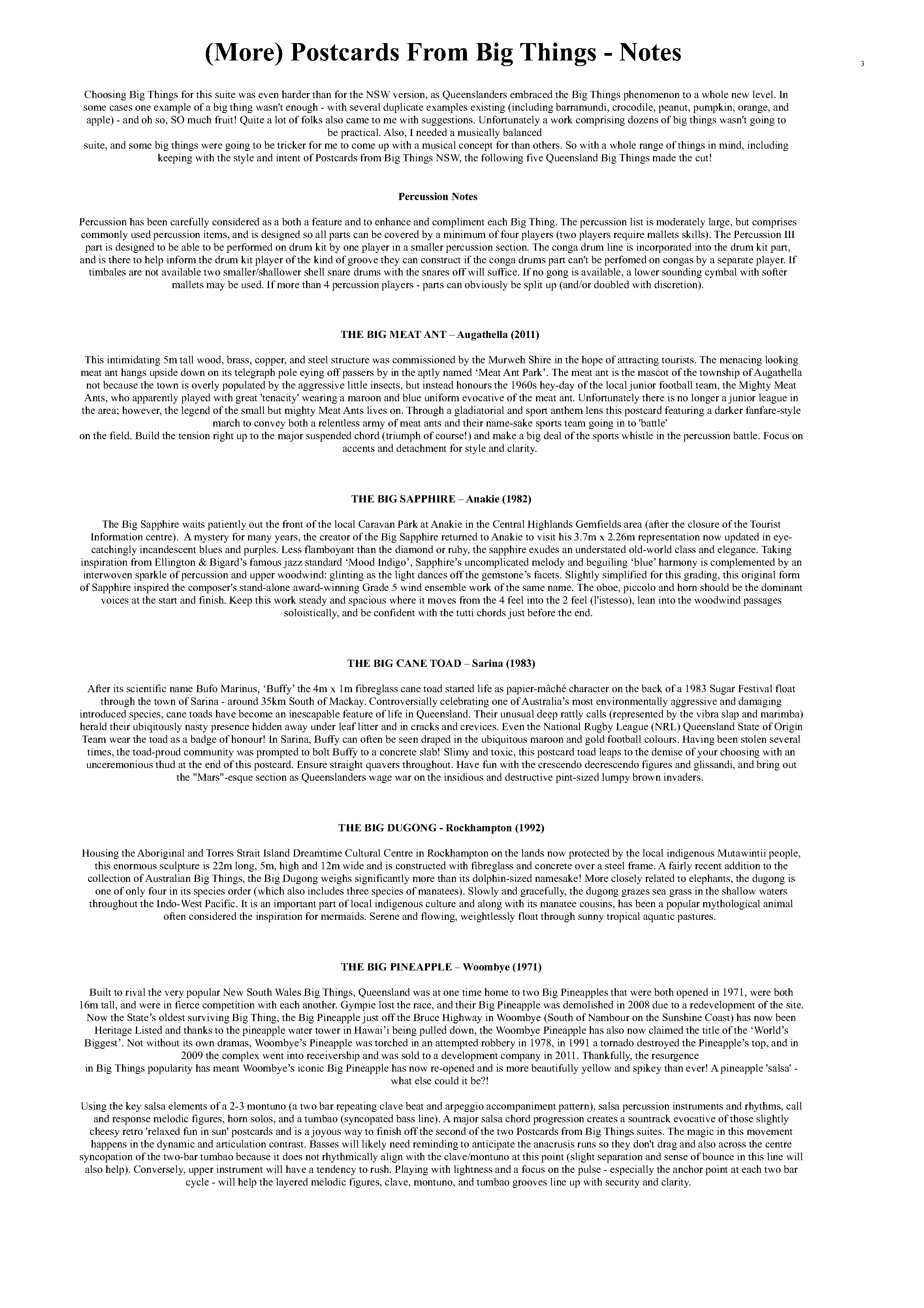 Grade 4 - (More) Postcards From Big Things