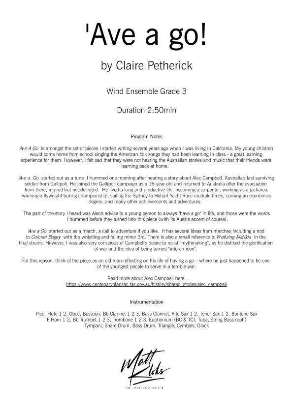 Grade 3 - 'Ave a Go!