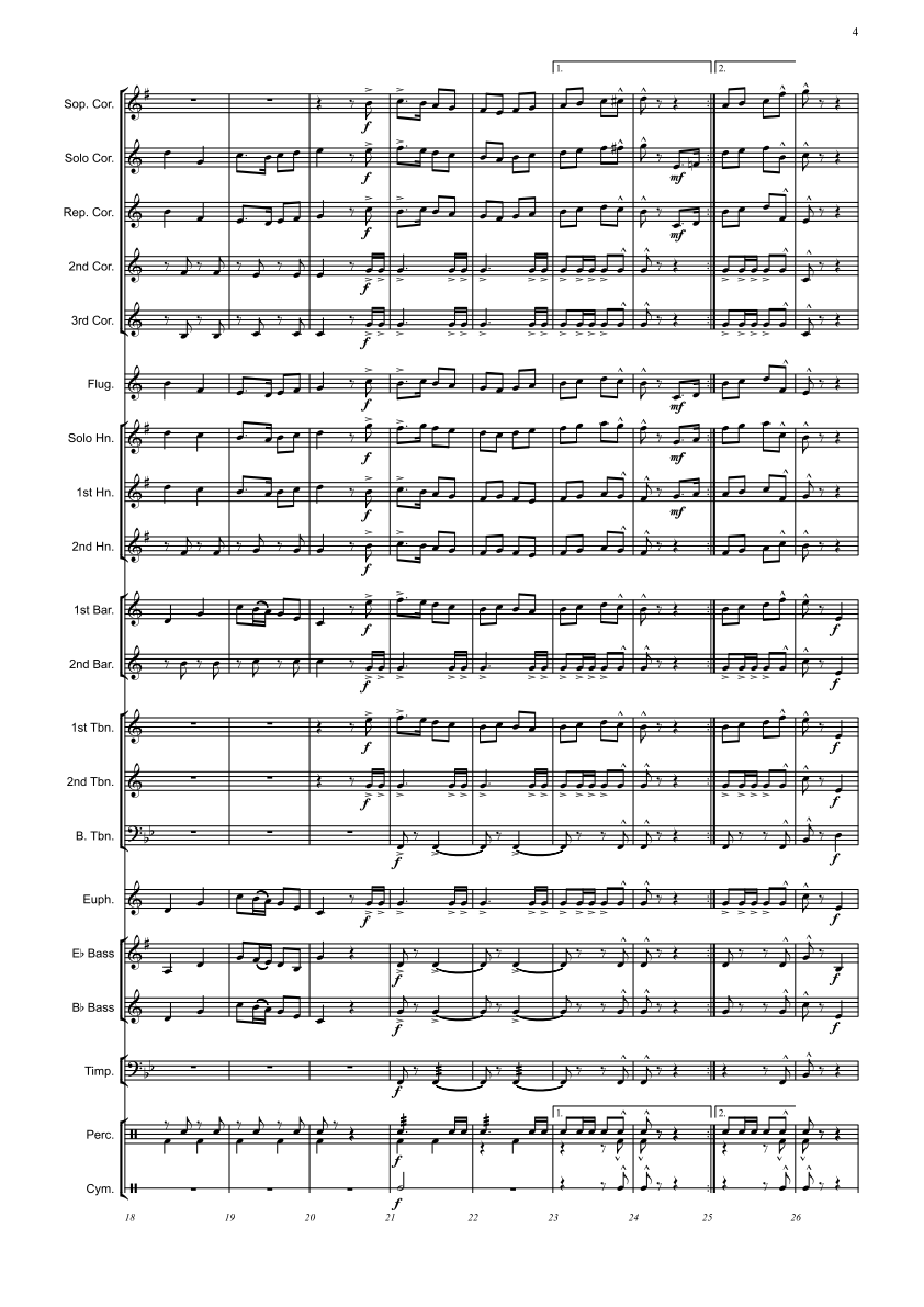 Brass Band - C/D Grade - Together in Spirit