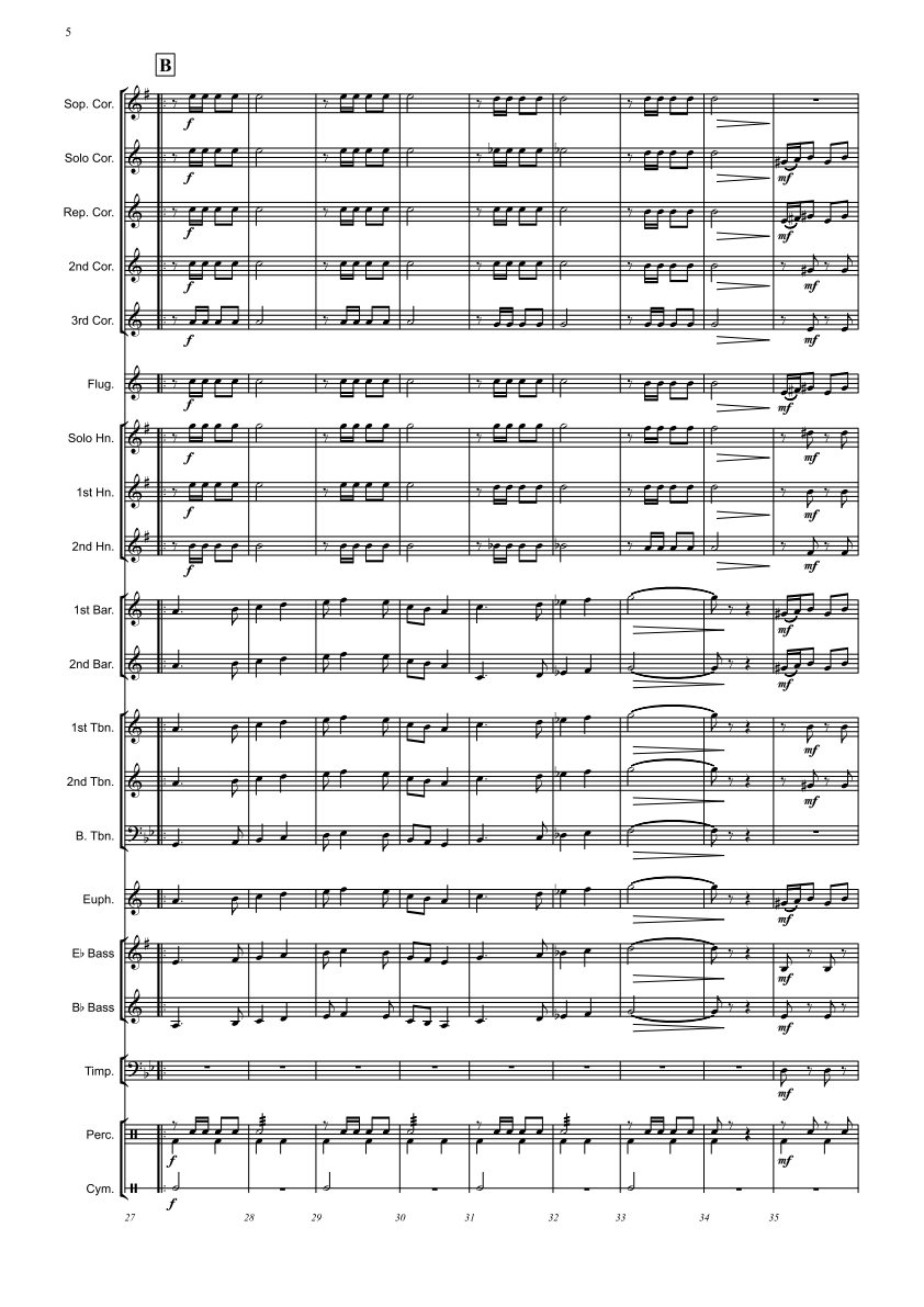 Brass Band - C/D Grade - Together in Spirit