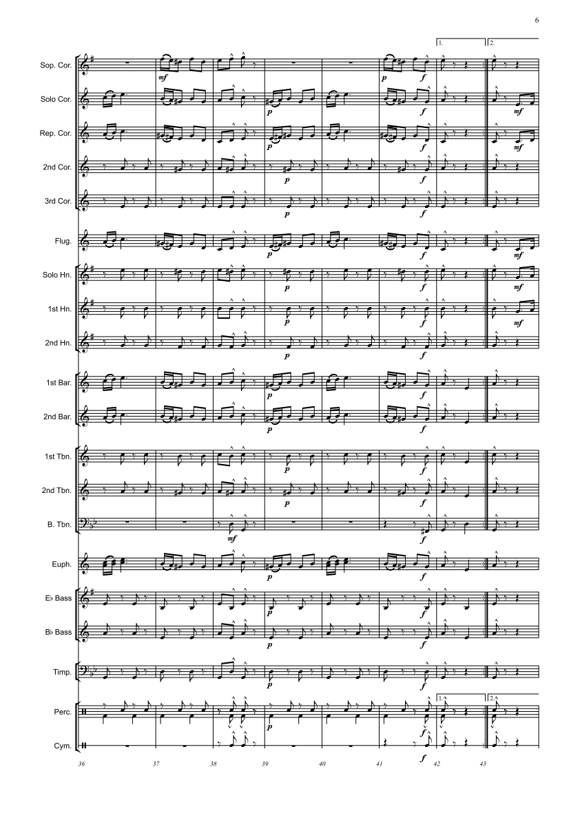 Brass Band - C/D Grade - Together in Spirit