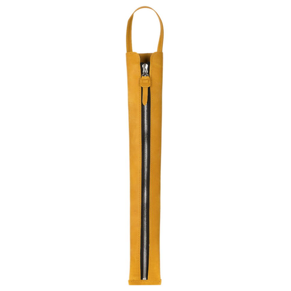 Zip-up Leather Baton Case - Holds 3 batons & 2 pencils
