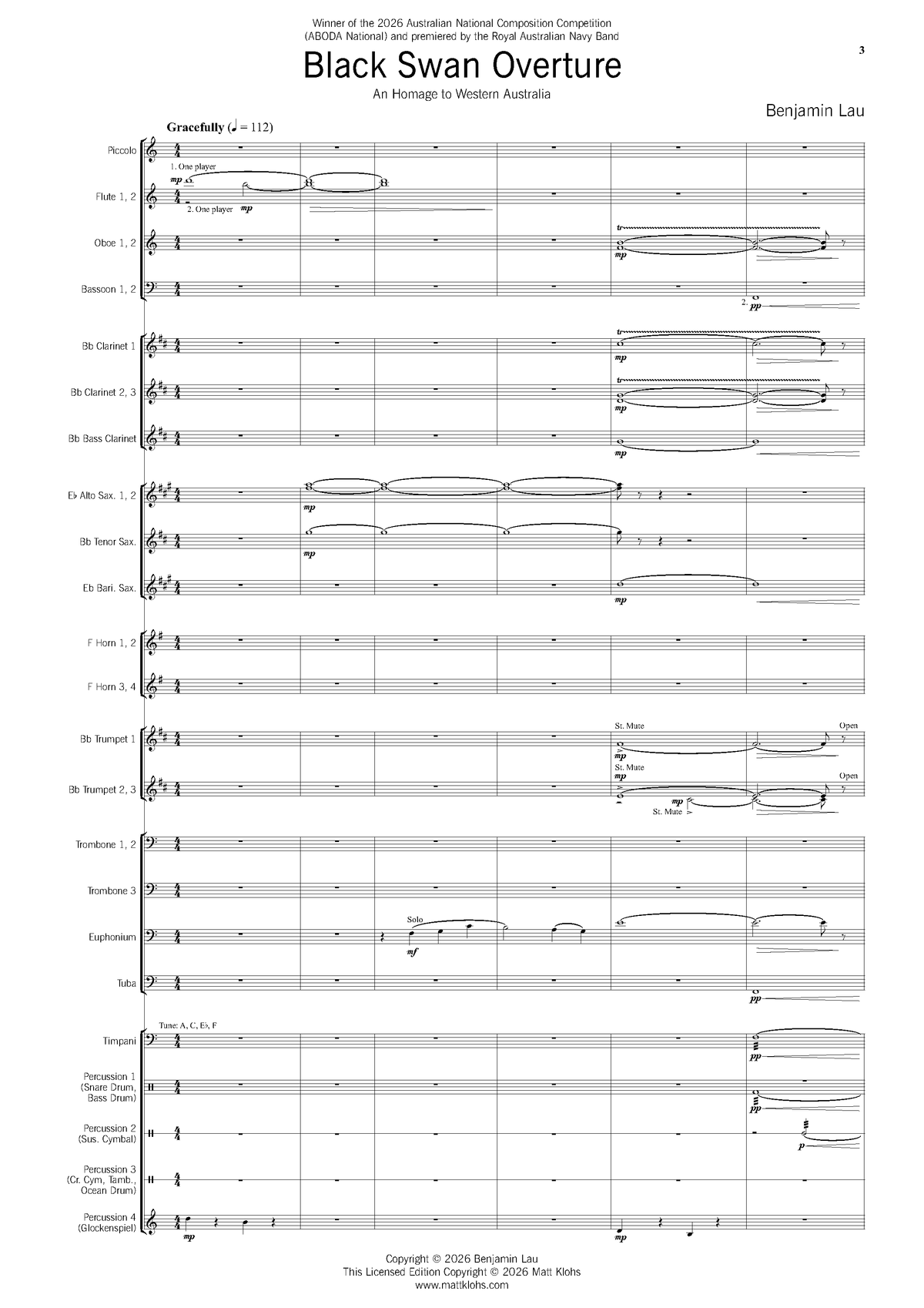 Grade 4 - Black Swan Overture