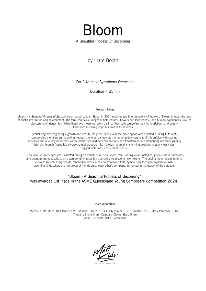 Symphony Orchestra - Advanced - Bloom