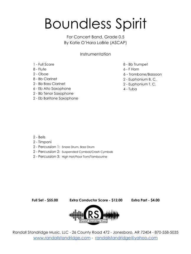 Randall Standridge Music Grade 0.5 - Boundless Spirit