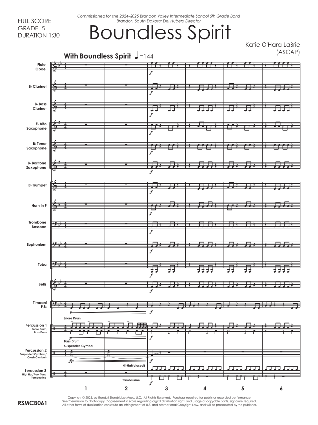 Randall Standridge Music Grade 0.5 - Boundless Spirit