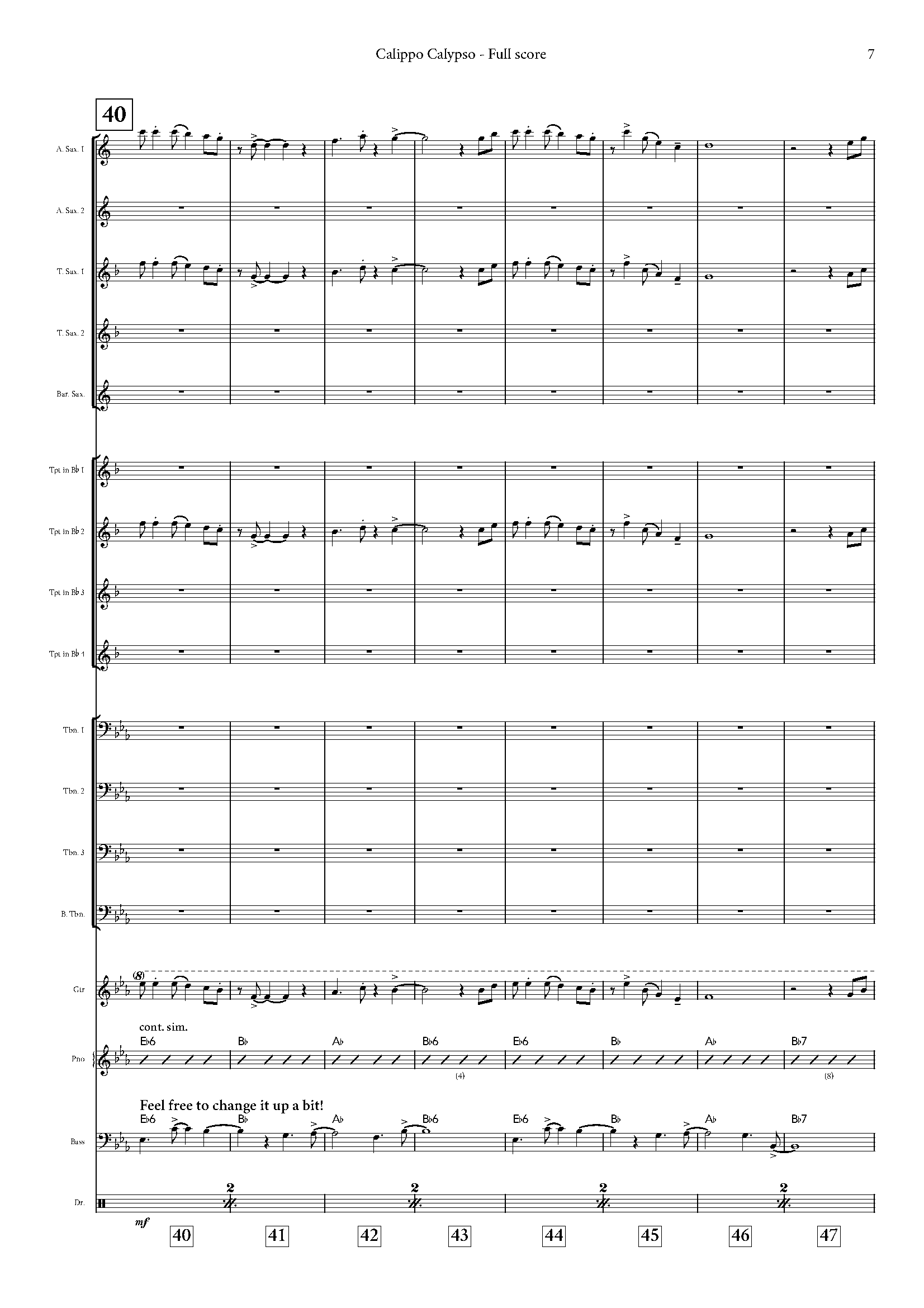 Australian Big Band - Calippo Calypso - Intermediate