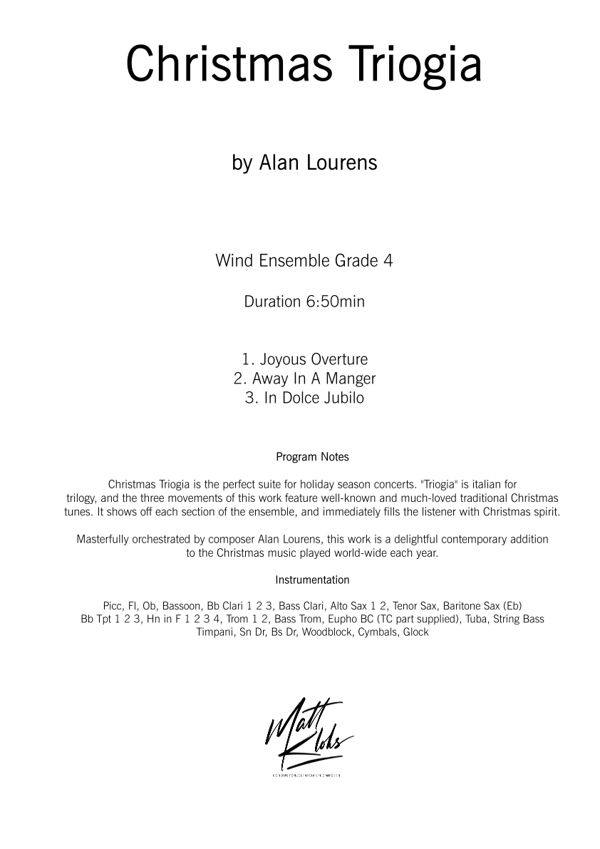 Grade 4 - Christmas Triogia