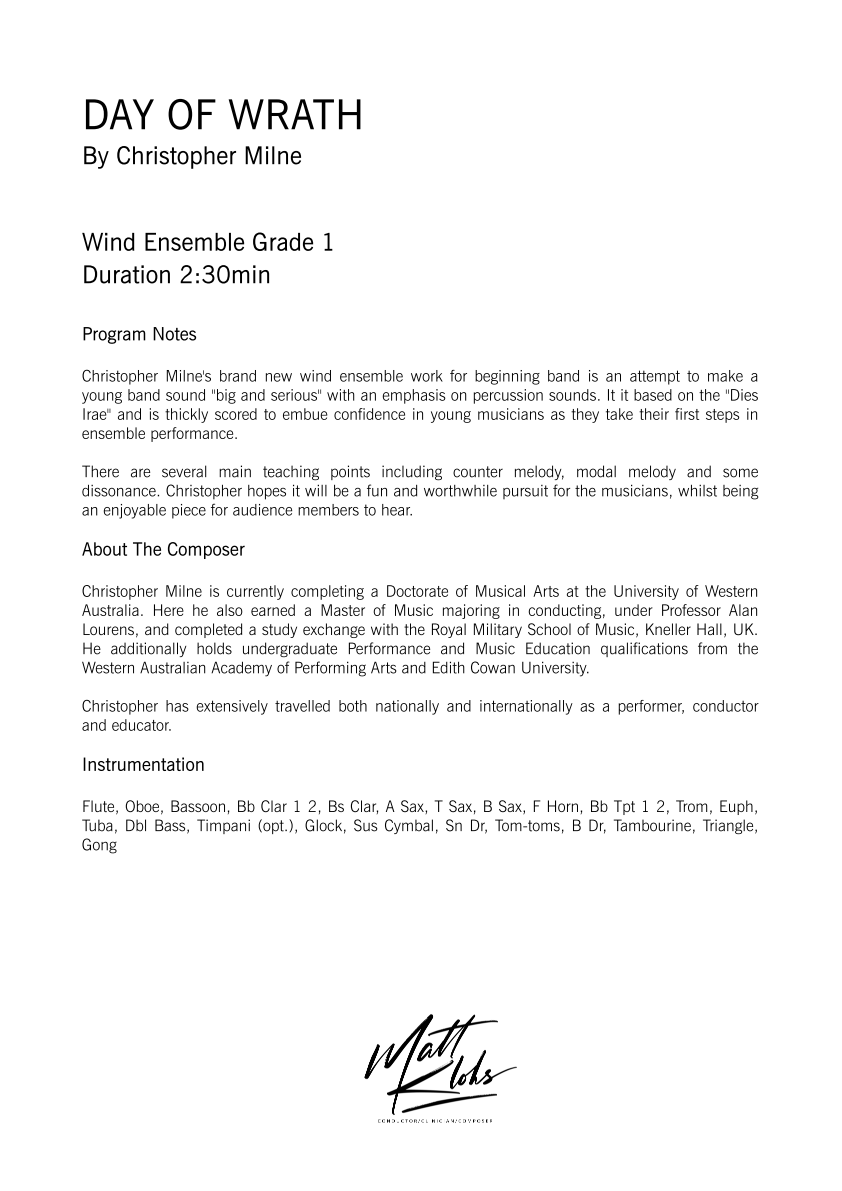 Grade 1 - Day Of Wrath