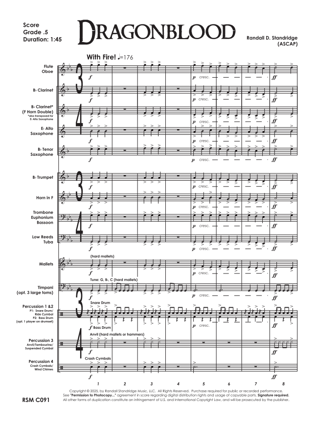 Randall Standridge Music Grade 0.5 - Dragon Blood