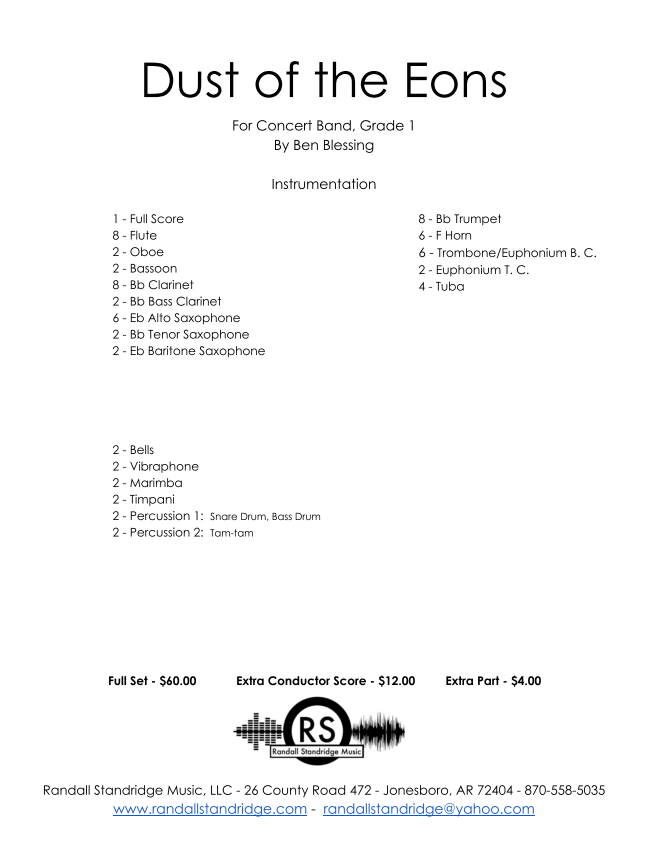 Randall Standridge Music Grade 1 - Dust Of The Eons