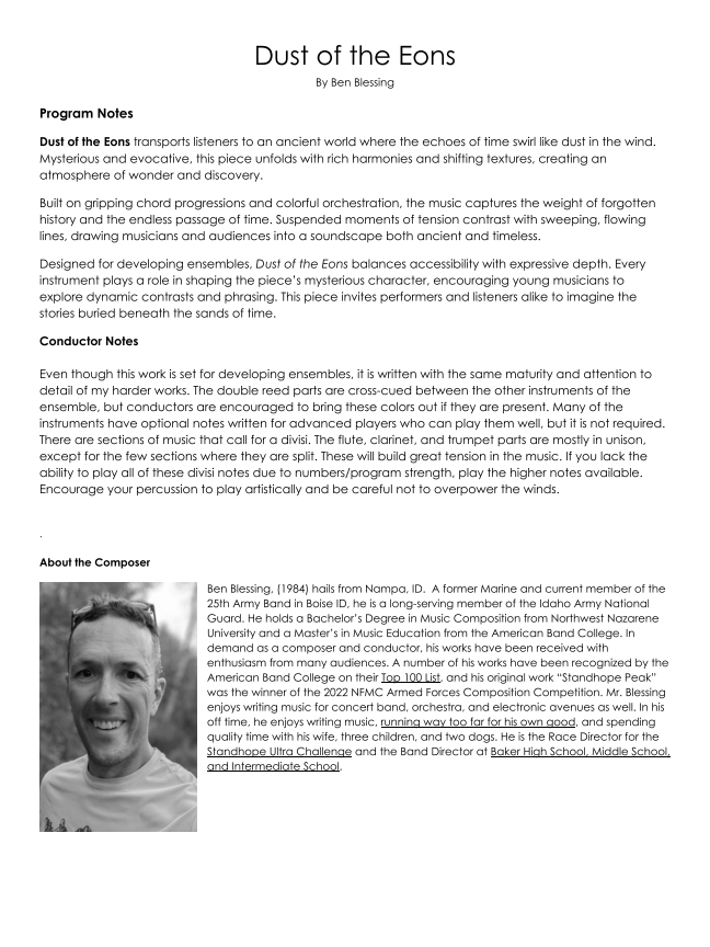 Randall Standridge Music Grade 1 - Dust Of The Eons