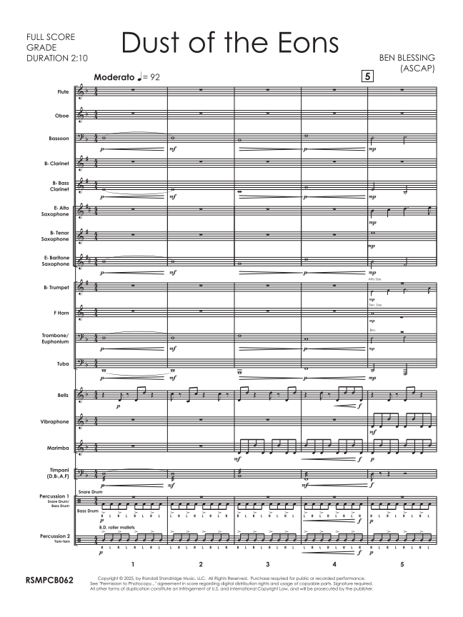 Randall Standridge Music Grade 1 - Dust Of The Eons