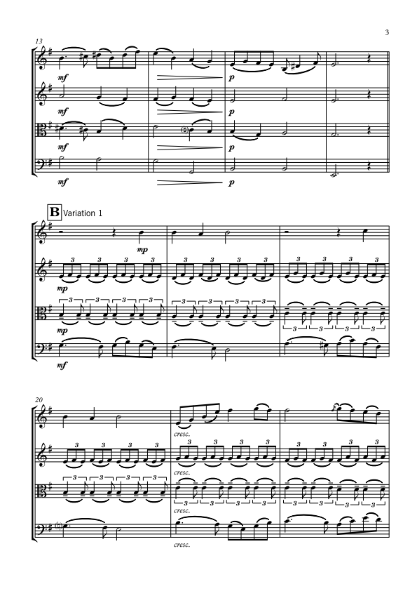 String Quartet - Intermediate - Eclectic Elegance