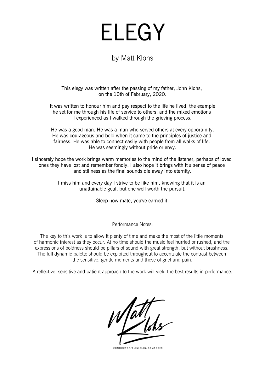 String Orchestra - Advanced - Elegy