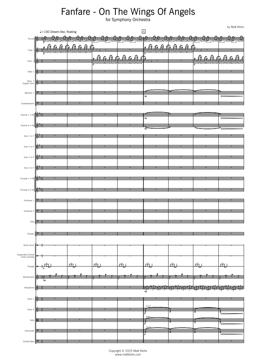 Symphony Orchestra - Advanced - Fanfare: On The Wings Of Angels