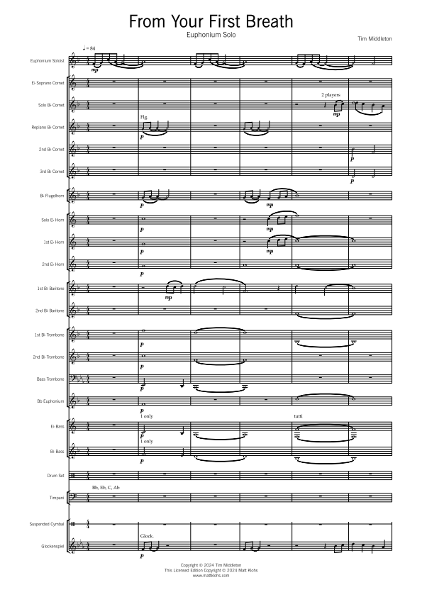 Brass Band - C/D Grade - From Your First Breath