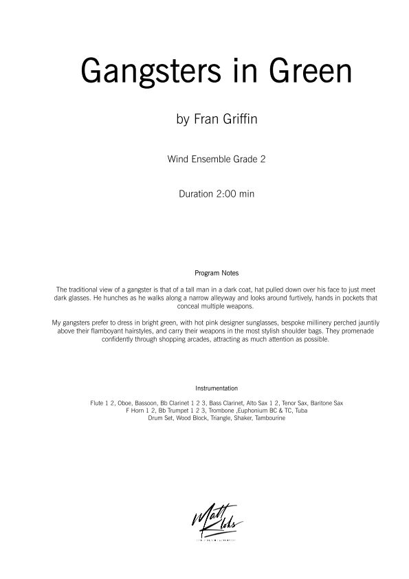 Grade 2 - Gangsters In Green