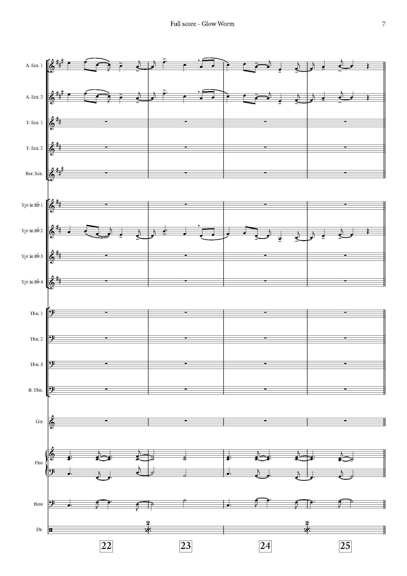 Australian Big Band - Glow Worm - Intermediate