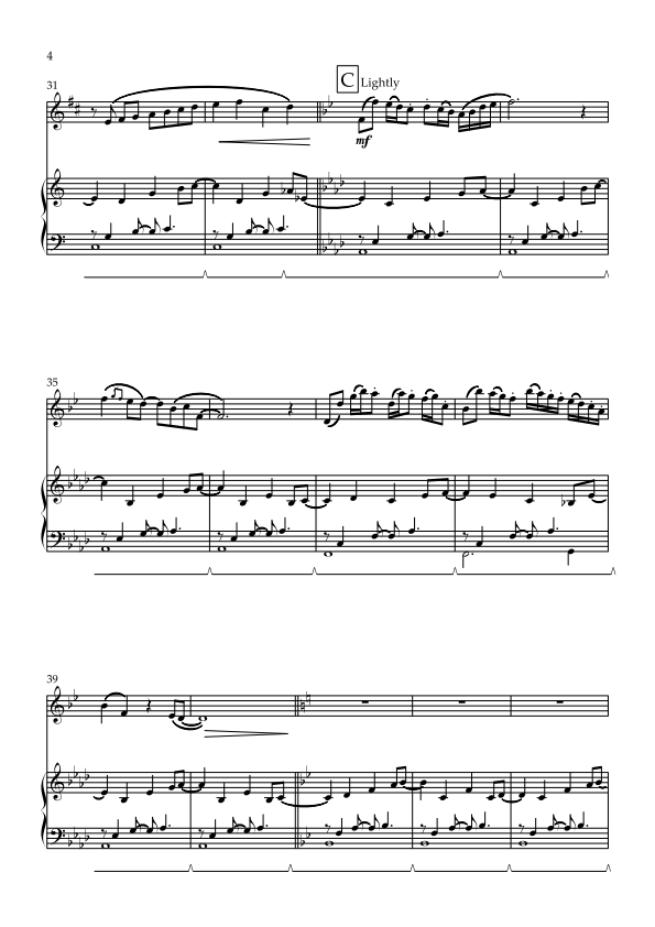 Solo Bb Clarinet with Piano Accompaniment - Hannah's Song