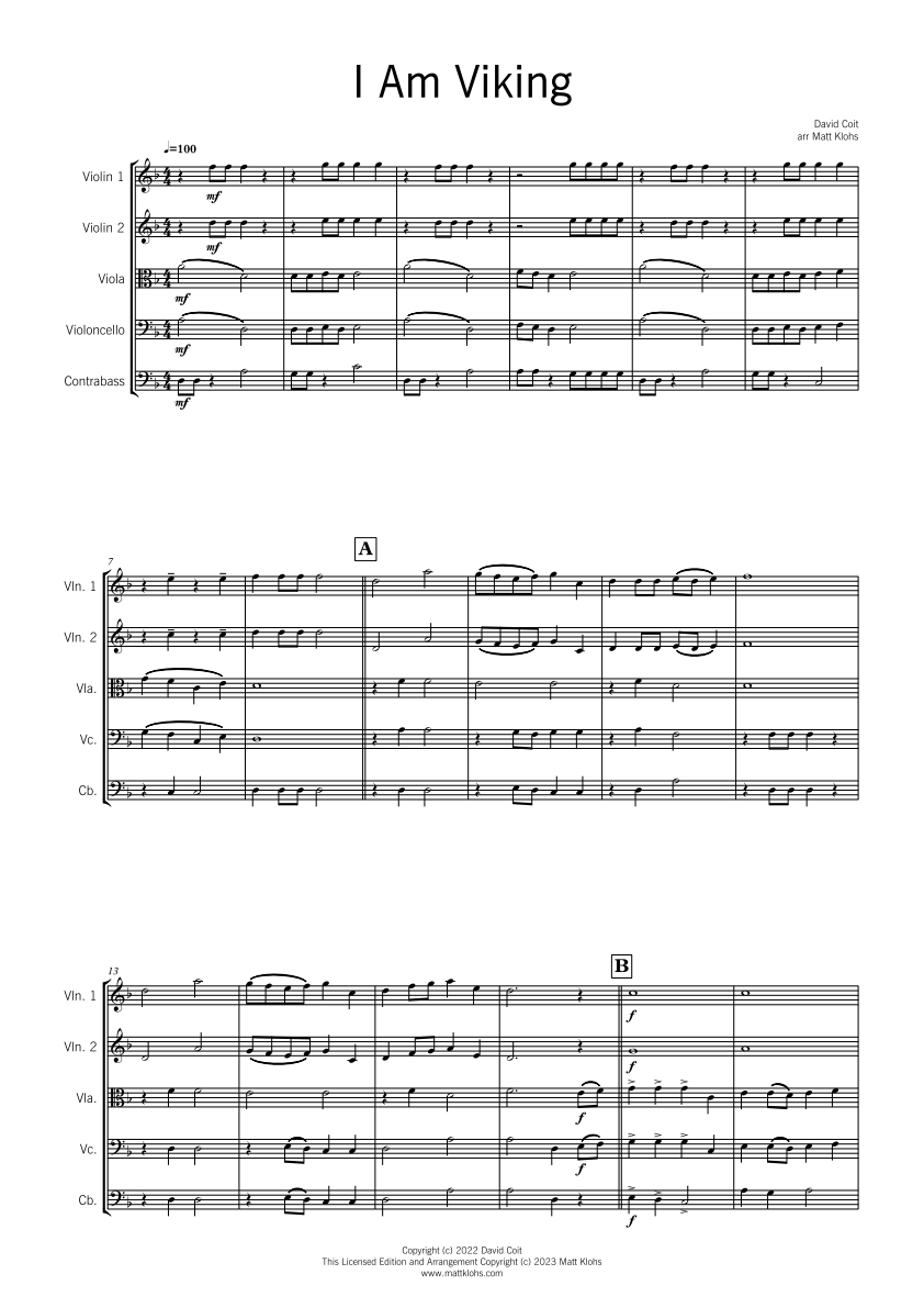 String Orchestra - Junior - I Am Viking