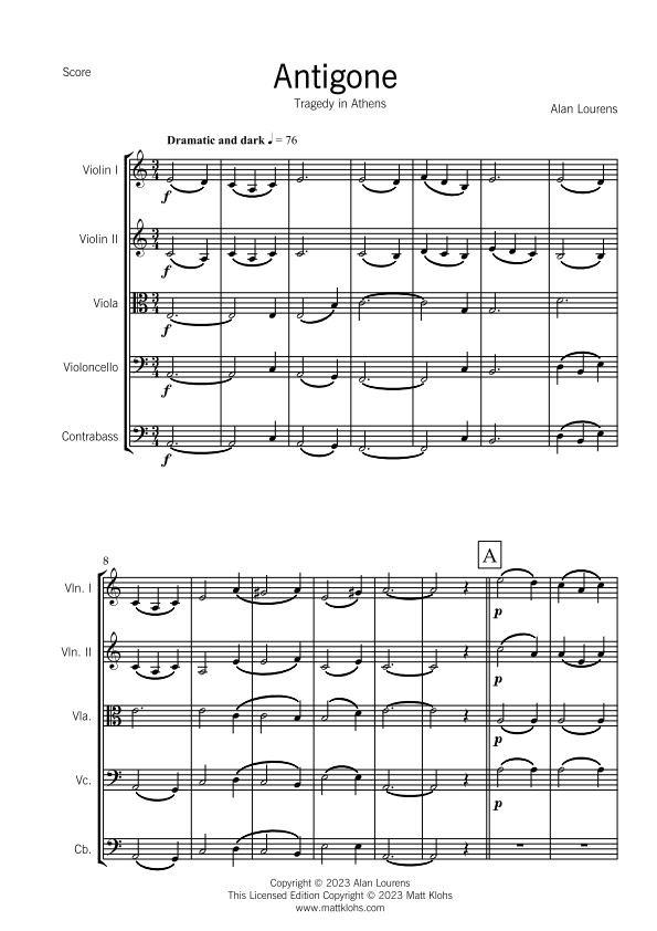 String Orchestra - Intermediate - Antigone