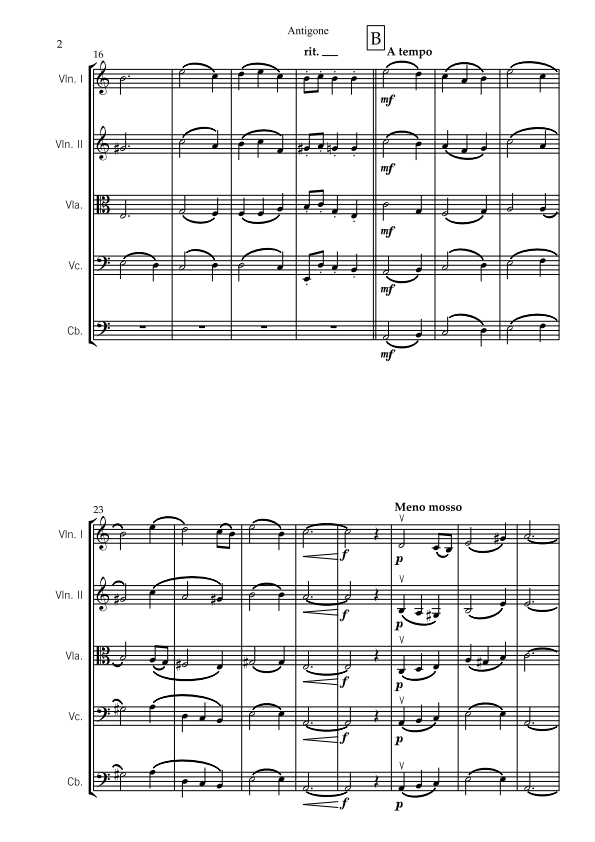 String Orchestra - Intermediate - Antigone