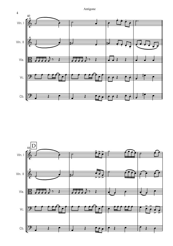 String Orchestra - Intermediate - Antigone