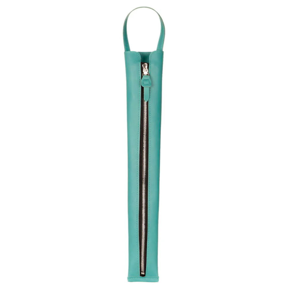 Zip-up Leather Baton Case - Holds 3 batons & 2 pencils