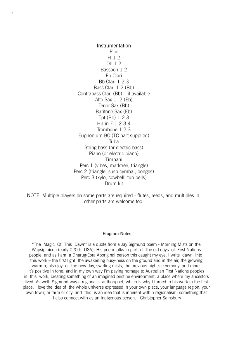 Grade 4 - The Magic Of This Dawn (Full Orchestration)