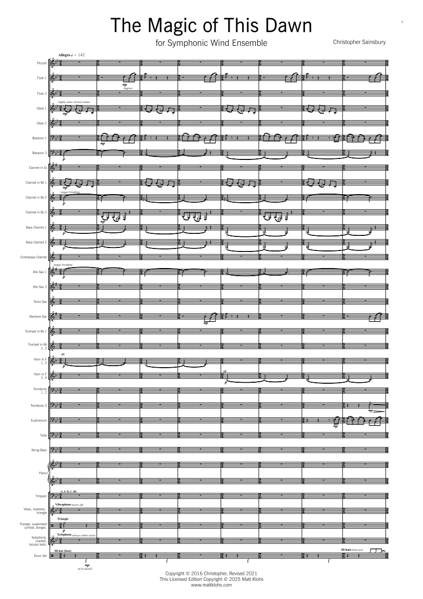 Grade 4 - The Magic Of This Dawn (Full Orchestration)