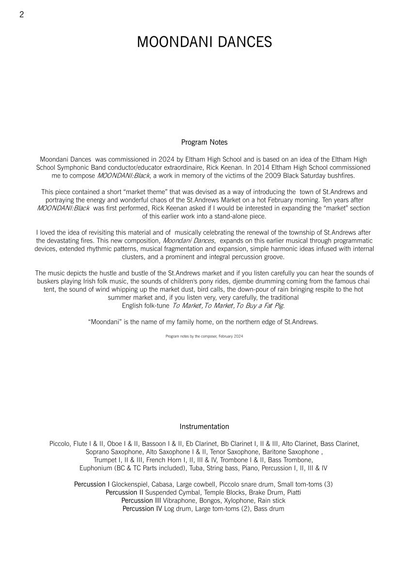 Grade 5 - Moondani Dances