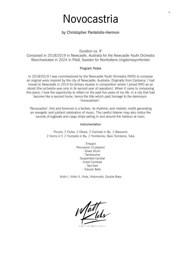 Symphony Orchestra - Advanced - Novocastria