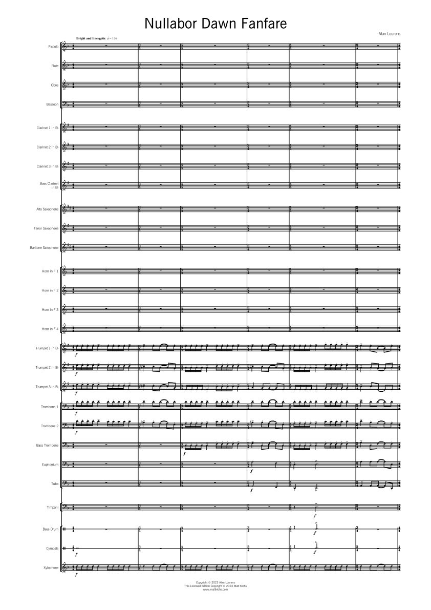 Grade 4 - Nullabor Dawn Fanfare