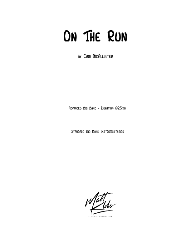 Australian Big Band - On The Run - Advanced