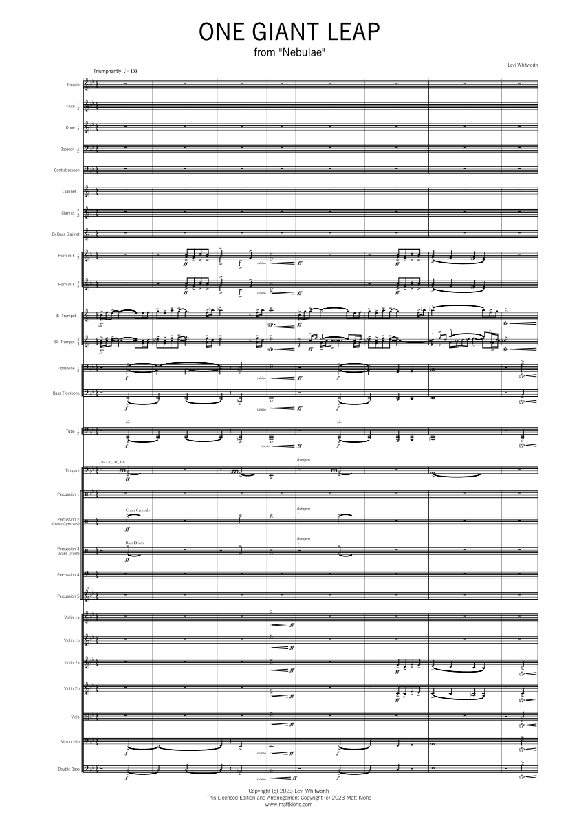 Symphony Orchestra - Advanced - One Giant Leap