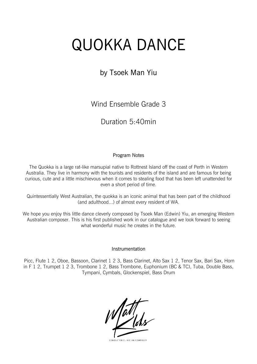 Grade 3 - Quokka Dance